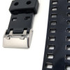 Ремінець для годинника Casio GA-100 / GD-120 / G-8900 / GA-150 / GA-200 / GLS-100 / GW-8900 Чорний глянсовий