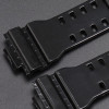 Ремінець для годинника Casio GA-100 / GD-120 / G-8900 / GA-150 / GA-200 / GLS-100 / GW-8900 Чорний глянсовий