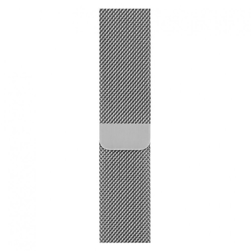 Ремінець MILANESE LOOOP МИЛАНСЬКЕ ПЛЕТІННЯ ДЛЯ APPLE WATCH 38 / 40 / 42 / 44 ММ series Срібло