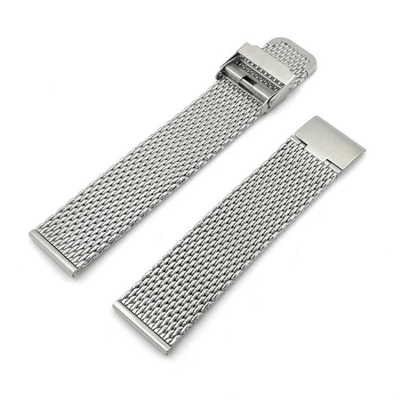 Ремішок міланського плетення (сетка, 2.5 мм) з нержавіючої сталі 22 мм