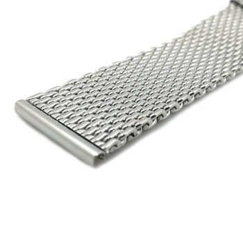 Ремішок міланського плетення (сетка, 2.5 мм) з нержавіючої сталі 22 мм