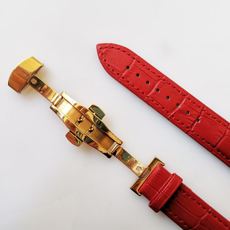 Змінний шкіряний ремінець для Apple Watch 38 / 40 / 41 / 42 / 44 / 45 / 49 мм Червоний