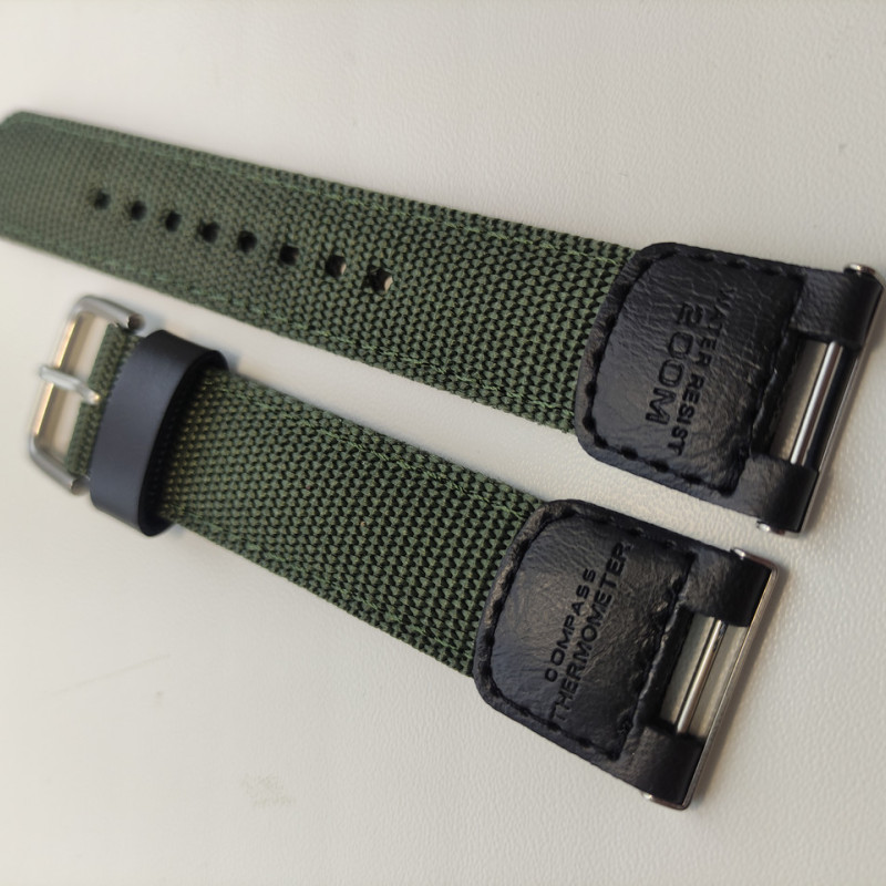 Тканевий ремінець для годин Casio SGW-100 Зелений