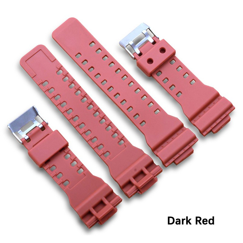 Ремінець для годинника Casio GA-100 / GD-120 / G-8900 / GA-150 / GA-200 / GLS-100 / GW-8900 Червоний