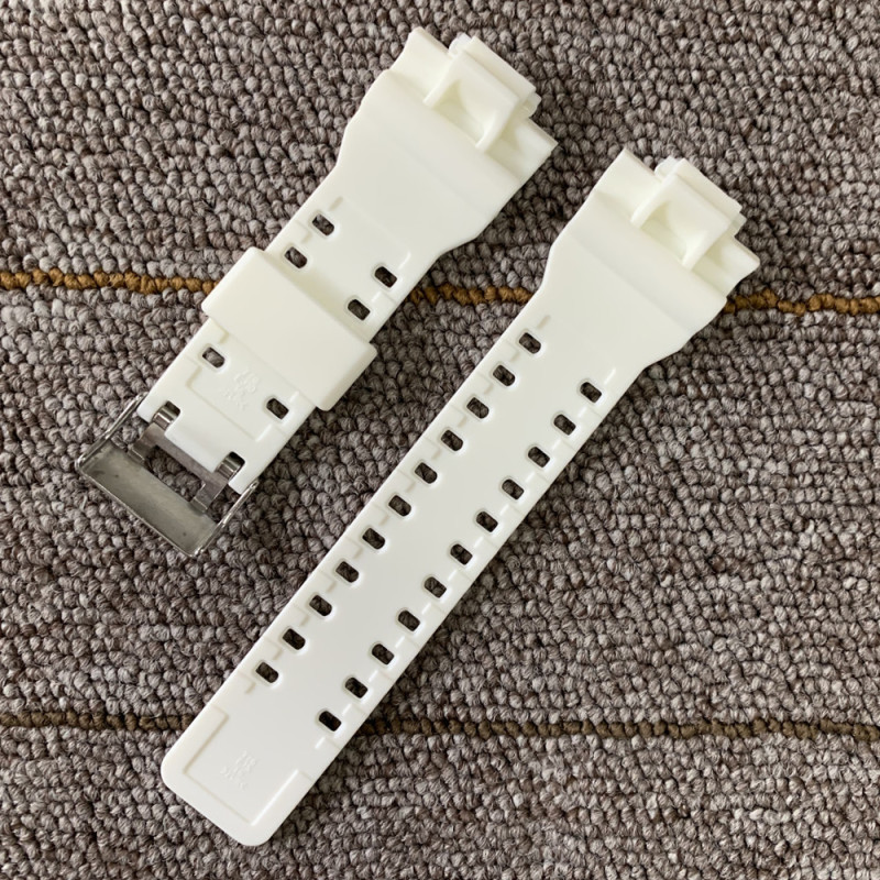 Ремінець для годинника Casio GA-100 / GD-120 / G-8900 / GA-150 / GA-200 / GLS-100 / GW-8900 Білий