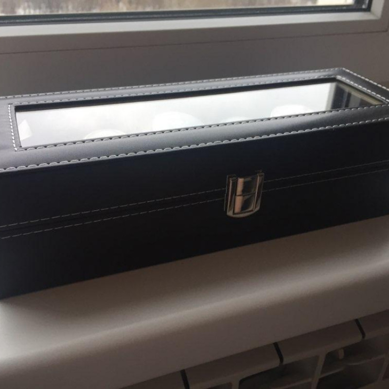 Скринька для зберігання годинників, на 6 відділень