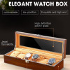 Розкішна дерев'яна коробка для годин з 6 відділами