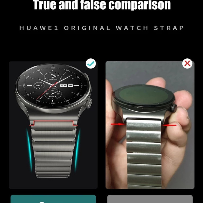 Браслет із нержавіючої сталі для Huawei Watch 3 / 3 Pro / GT 2 46 мм / GT2 Pro / GT 2e