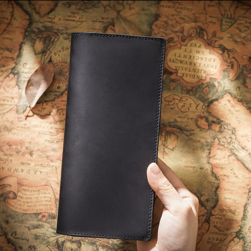 Вінтажний гаманець із натуральної шкіри Crazy Horse з відділенням для монет.