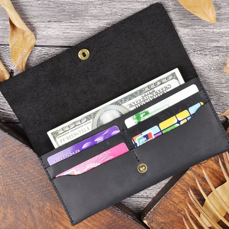 Вінтажний гаманець з натуральної шкіри Crazy Horse