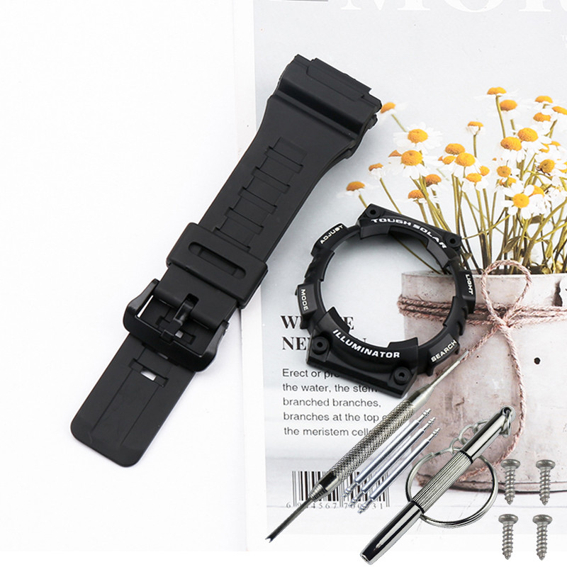 Ремінець + безель (рант) для годинника Casio AQ-S810W / AQS810WC