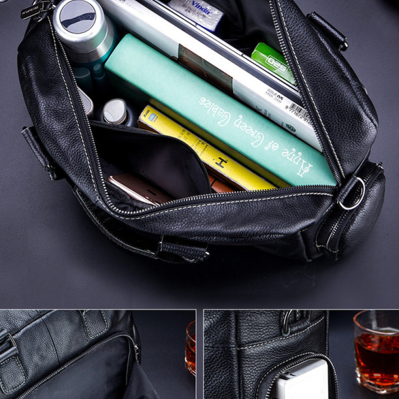 Сумка дорожня з натуральної шкіри