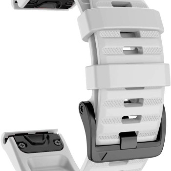 Ремінець для Garmin Fenix 7X / Enduro / 6X / 6X Pro / Tactix Delta/ 5X /5X Plus/3 HR /Quatix 3 /Quick Fit/26м Білий
