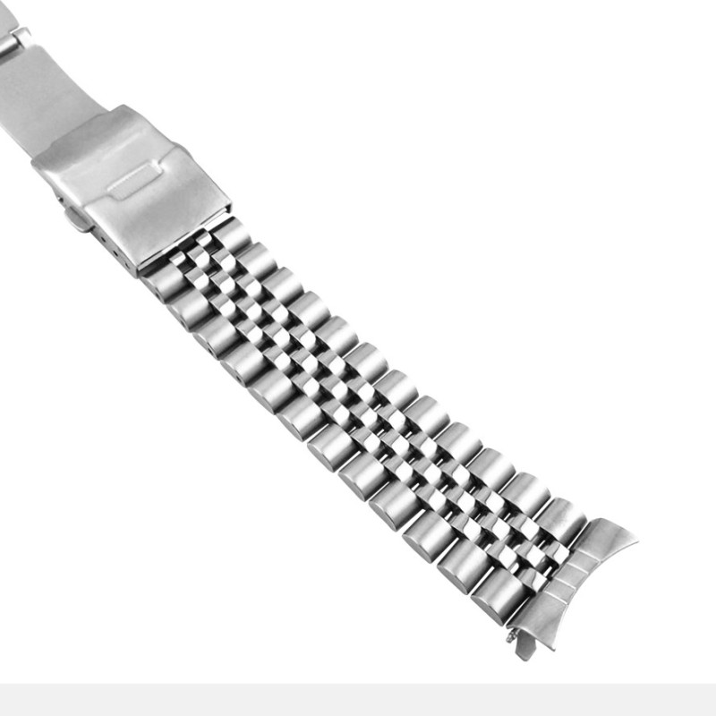 Браслет для годин з нержавіючої сталі 22 мм, кріплення півмісяць