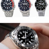 Браслет для годинника Seiko SKX007 / 009 / 173 / 175 / SRPD63K1 з нержавіючої сталі 22 мм, кріплення півмісяць