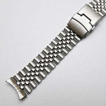 Браслет для годинника Seiko SKX007 / 009 / 173 / 175 / SRPD63K1 з нержавіючої сталі 22 мм, кріплення півмісяць Серебристый 2