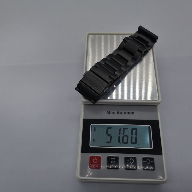 Титановий браслет для годинника 18 мм. Матовий