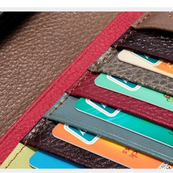 Жіночий довгий гаманець із натуральної шкіри. Жіноче портмоне. Шкіряний жіночий гаманець клатч