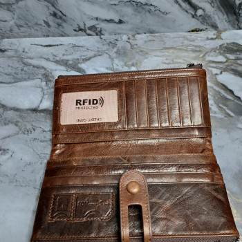 Гаманець довгий із натуральної шкіри. Портмоне. Шкіряний гаманець клатч унісекс