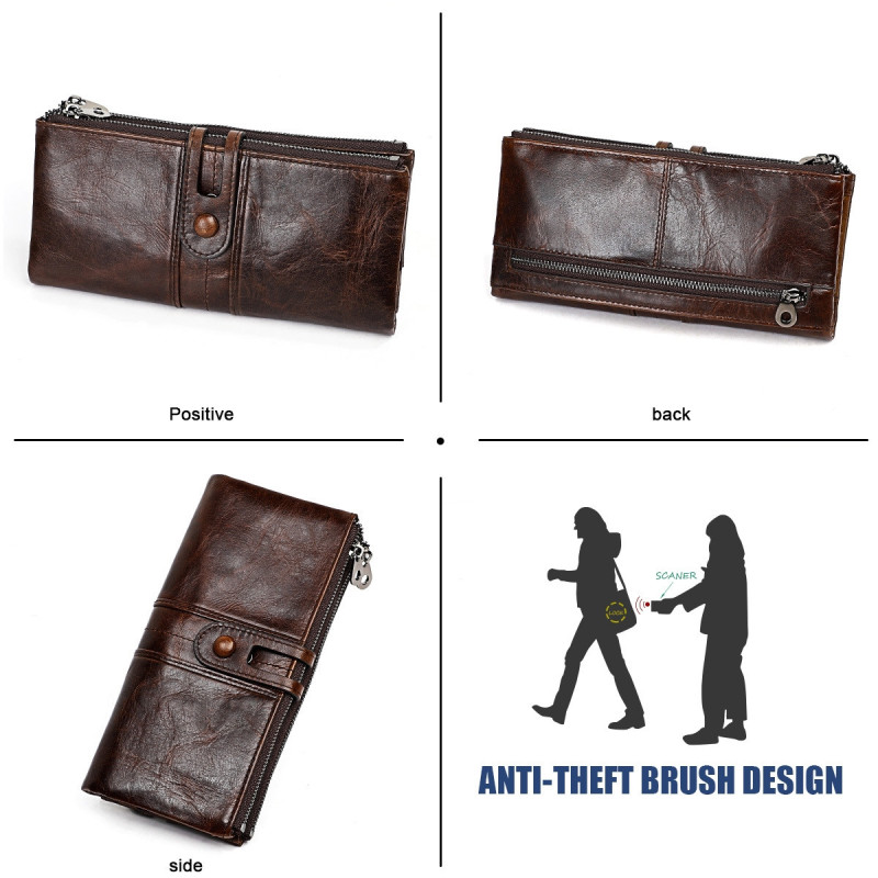 Гаманець довгий із натуральної шкіри. Портмоне. Шкіряний гаманець клатч унісекс