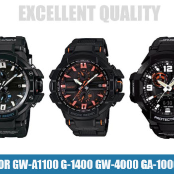 Ремінець для годинника Casio GA-1000 / GW-4000 / G-1400 / GW-A1000 / A1100FC Чорний