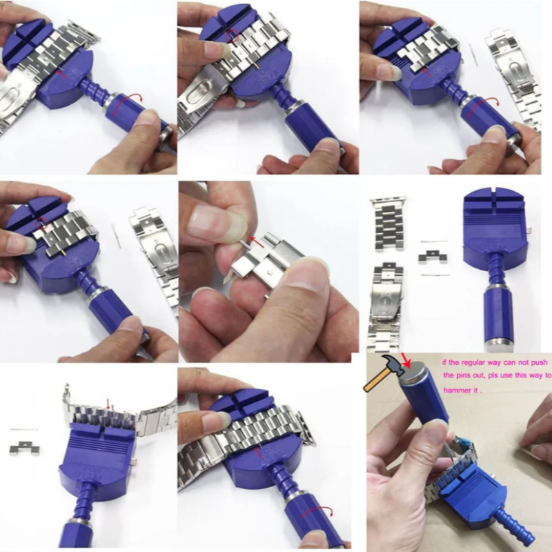 Інструмент для вкорочення браслета на годиннику. Знімач ланок браслета. Регулятор довжини браслета.