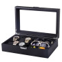 Коробка для годинника з вуглецевого волокна з 10 відділеннями