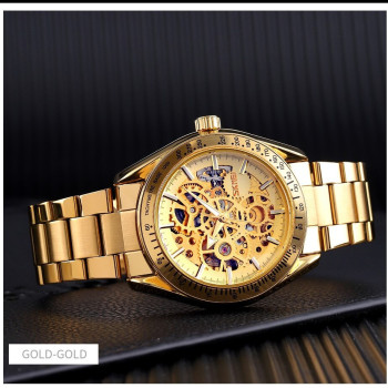 Чоловічий механічний годинник скелетон Skmei 9194