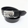 Чоловічий шкіряний ремінь. Чорний