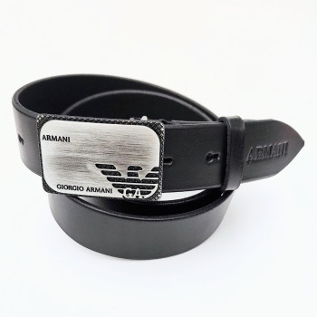 Чоловічий шкіряний ремінь. Чорний