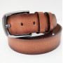 Шкіряний чоловічий ремінь класичний. Коричневий