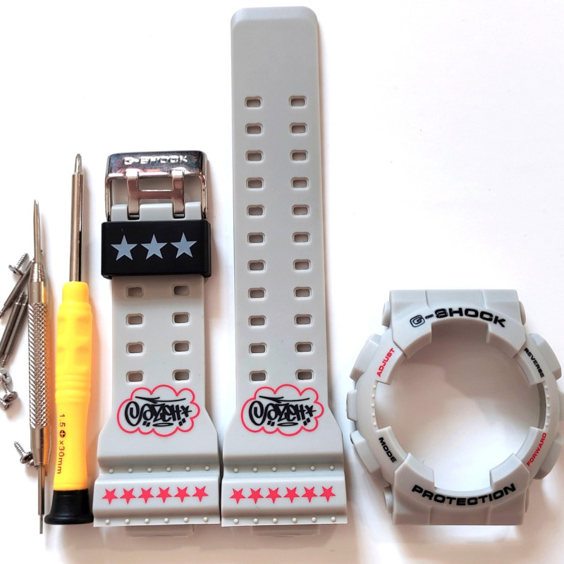 Casio ремінець + безель (рант) для годинника G-SHOCK GA-100 / GA-110 / GA-120 / GD-100 / GD-110 / GD-120/GAX-100/GLS-100