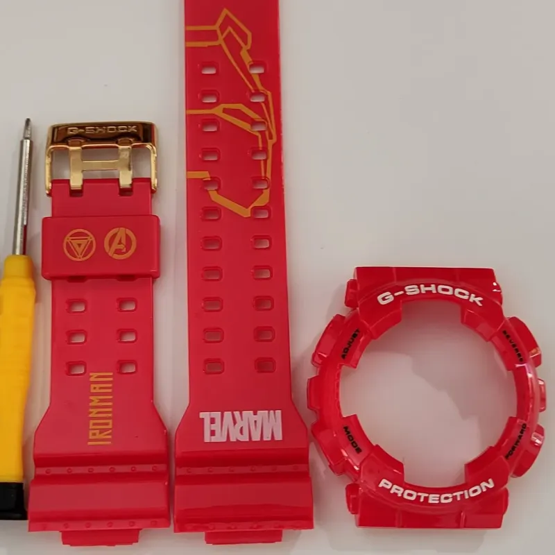 Casio ремінець + безель (рант) для годинника G-SHOCK GA-100 / GA-110 / GA-120 / GD-100 / GD-110 / GD-120/GAX-100/GLS-100