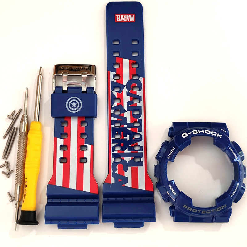 Casio ремінець + безель (рант) для годинника G-SHOCK GA-100 / GA-110 / GA-120 / GD-100 / GD-110 / GD-120/GAX-100/GLS-100 #2