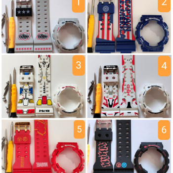 Casio ремінець + безель (рант) для годинника G-SHOCK GA-100 / GA-110 / GA-120 / GD-100 / GD-110 / GD-120/GAX-100/GLS-100 #4