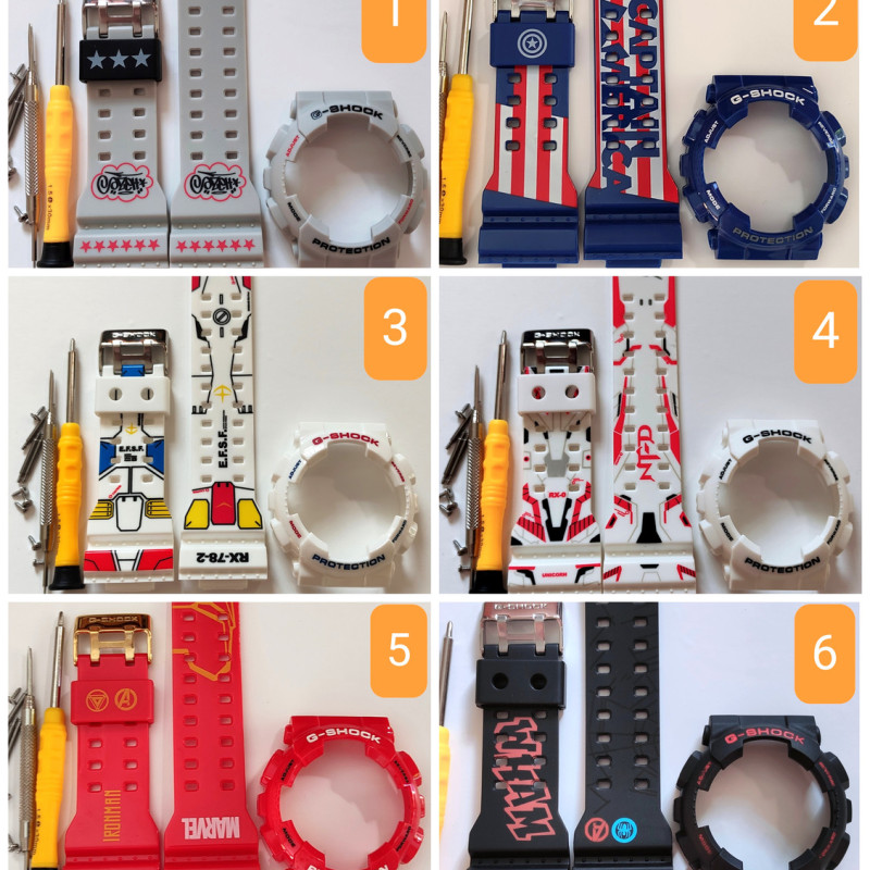 Casio ремінець + безель (рант) для годинника G-SHOCK GA-100 / GA-110 / GA-120 / GD-100 / GD-110 / GD-120/GAX-100/GLS-100 #5