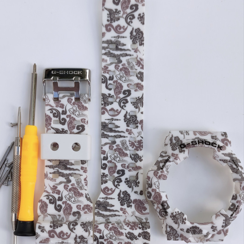 Ремінець + безель (рант) для годинника Casio G-SHOCK GA-700 / 710 / 735