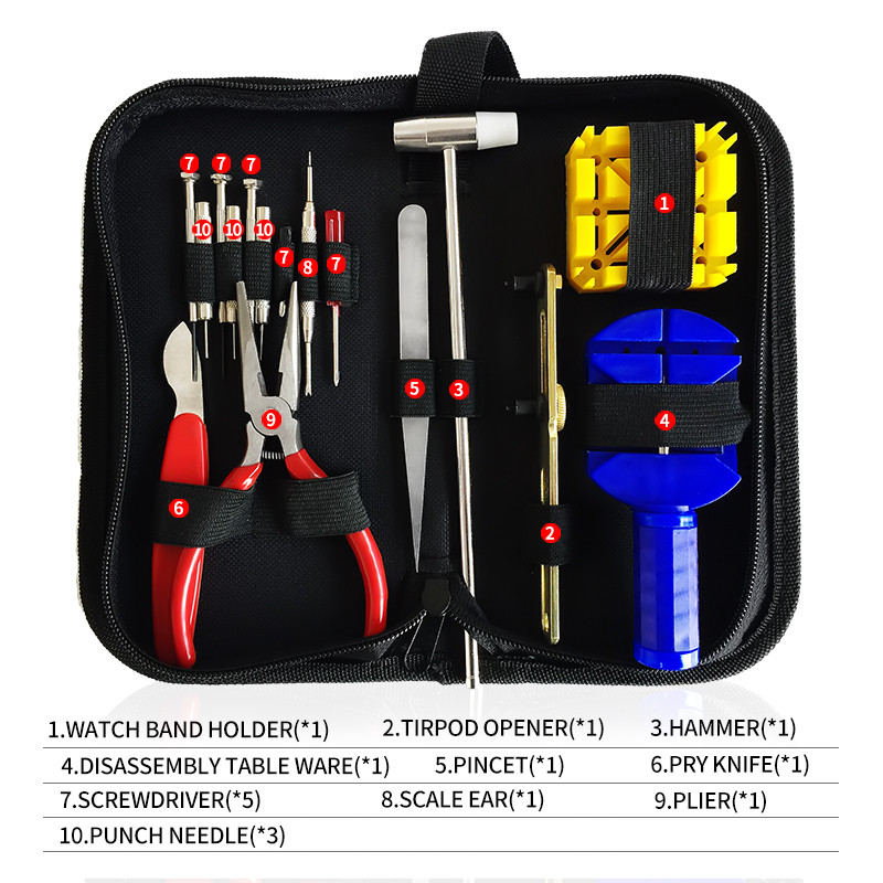 Набір для ремонту годин. Інструмент для відкриття задньої кришки. Держак для наручних годин.