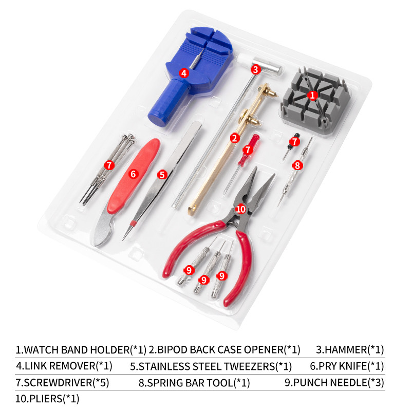Набір для ремонту годин. Інструмент для відкриття задньої кришки. Утиліта для наручних годинників