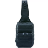 Нагрудна сумка з швидким скиданням чоловіча тактична сумка на багато відділень багатофункціональна. Чорна