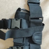 Тактична кобура на ногу універсальна для пістолета. Чорна