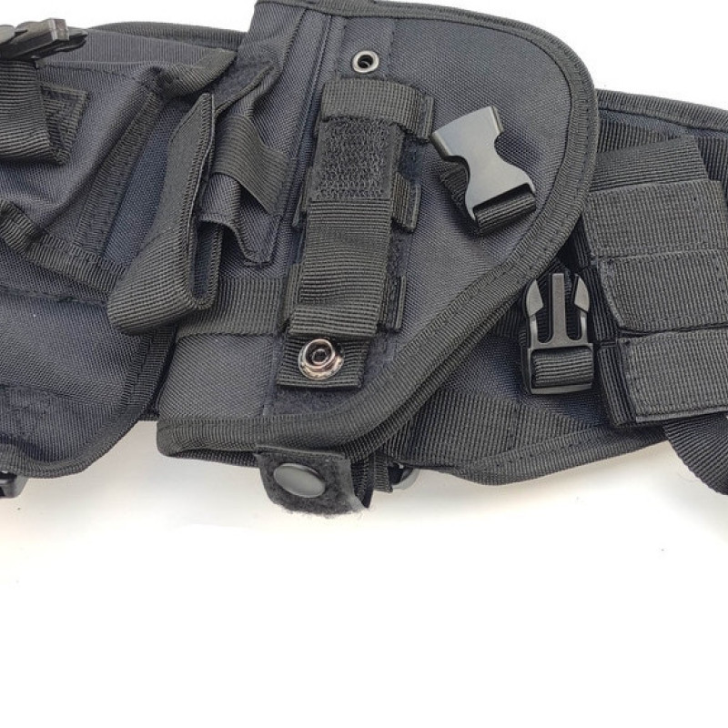 Тактична кобура на ногу універсальна для пістолета. Чорна