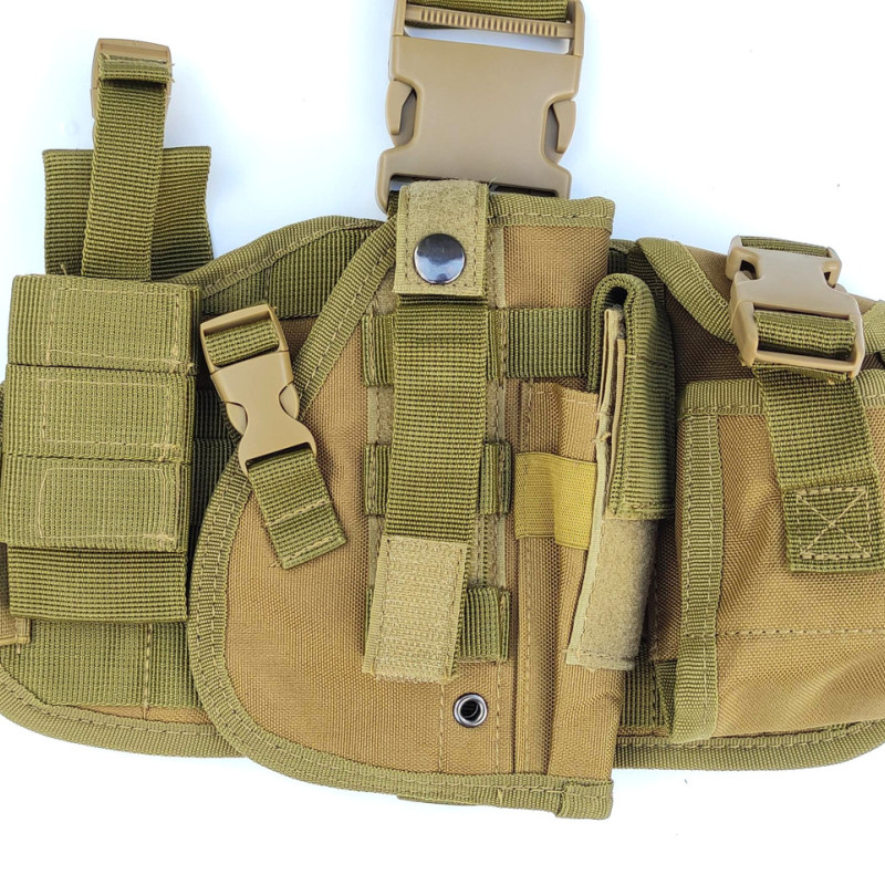 Тактична кобура на ногу універсальна для пістолета. Койот