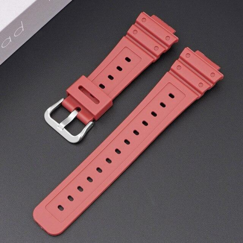 Ремінець для годинника Casio G-SHOCK DW5600 / GW5000 / GWX-5600 / GA-2100 / GW-6900 / GW-B5600 / GW-M5610 Червоний