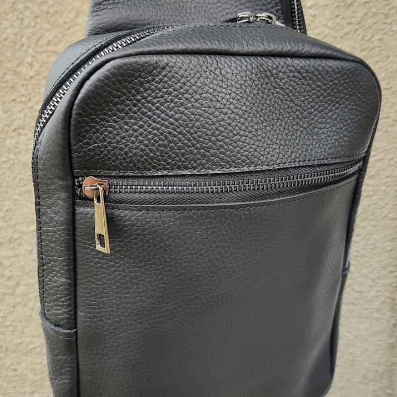 Повсякденна, міська сумка з натуральної шкіри через плече, слінг