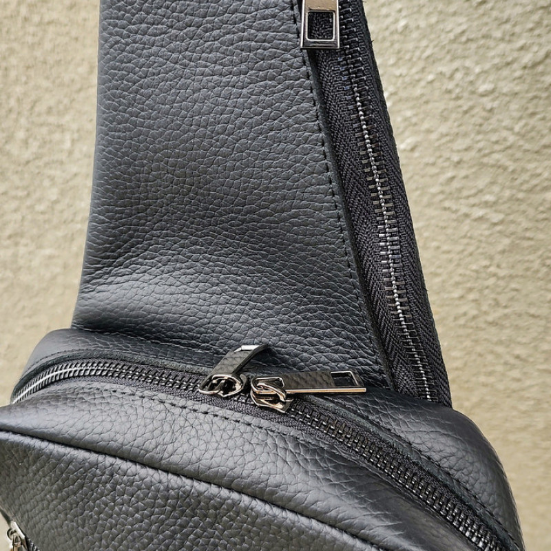 Повсякденна, міська сумка з натуральної шкіри через плече, слінг