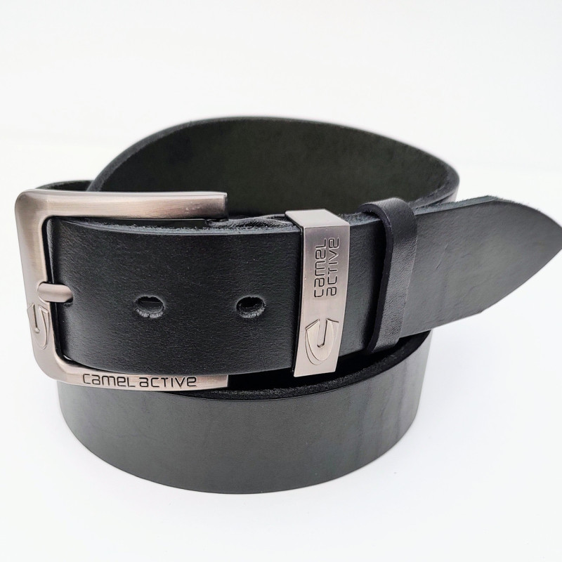 Чоловічий шкіряний ремінь. Чорний