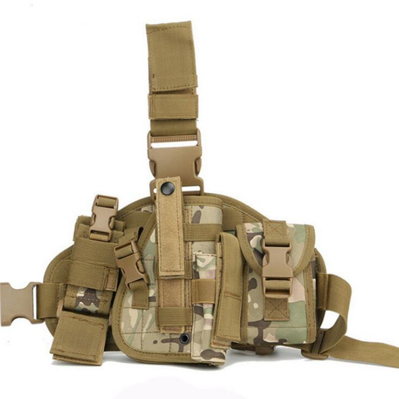 Тактична кобура на ногу універсальна для пістолета. Мультикам