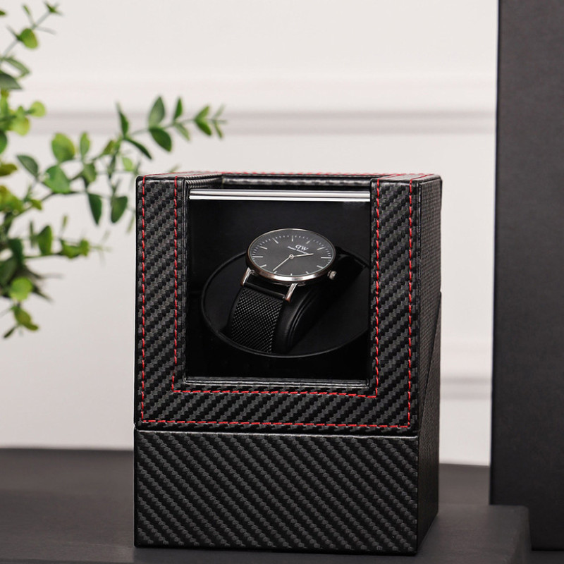 Скринька для підзаводу годинника віндер. Тайммувер. Якість. Карбон