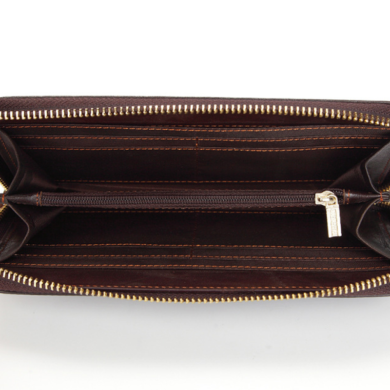 Довгий гаманець з натуральної шкіри